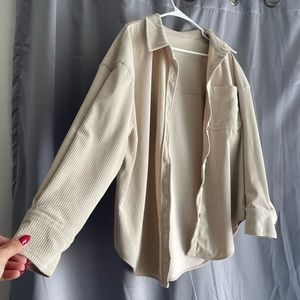 cute oversized corduroy shirt